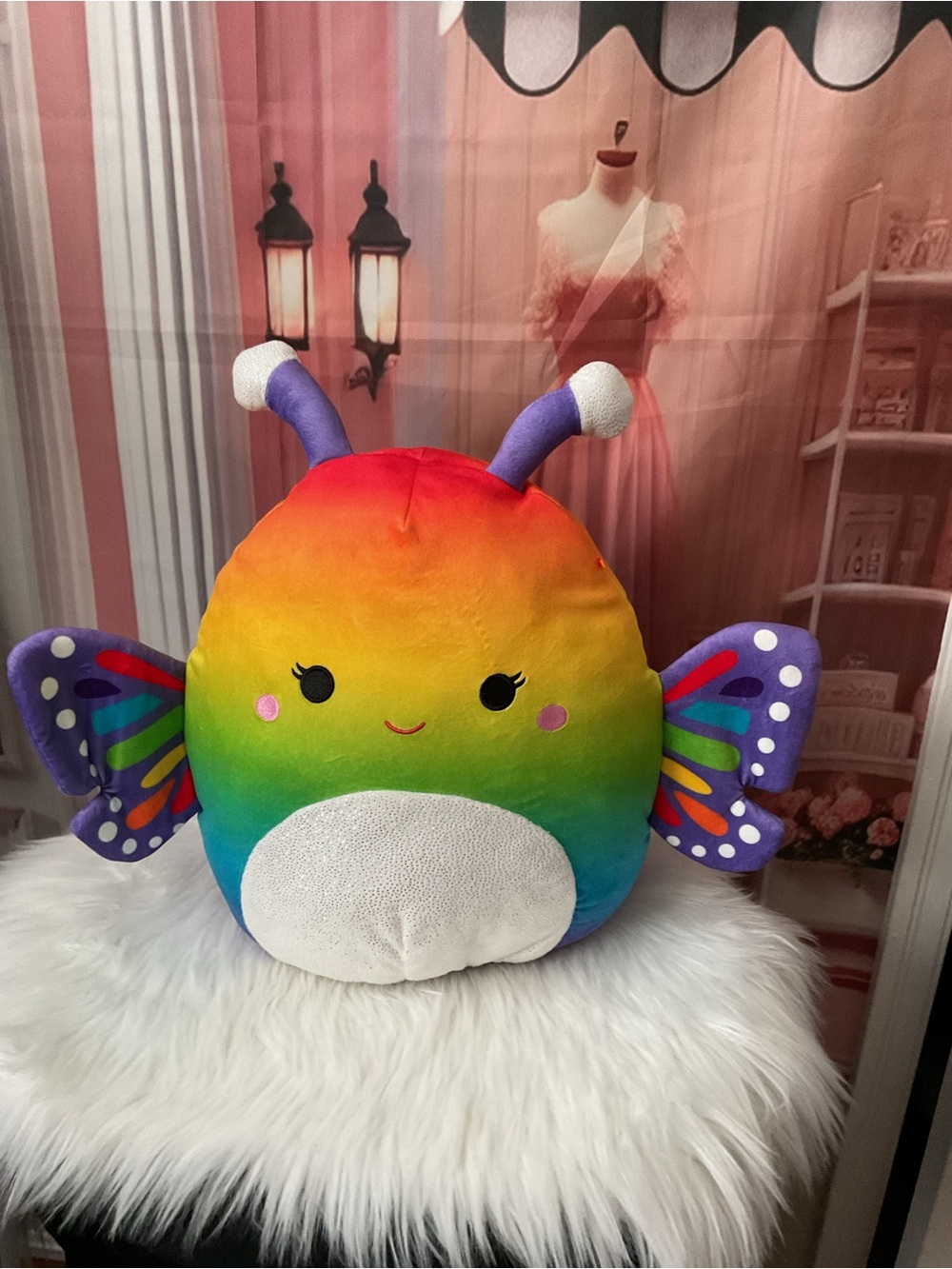 Squishmallows Rainbow Butterfly Plush - Red Orange Yellow Green Blue Purple